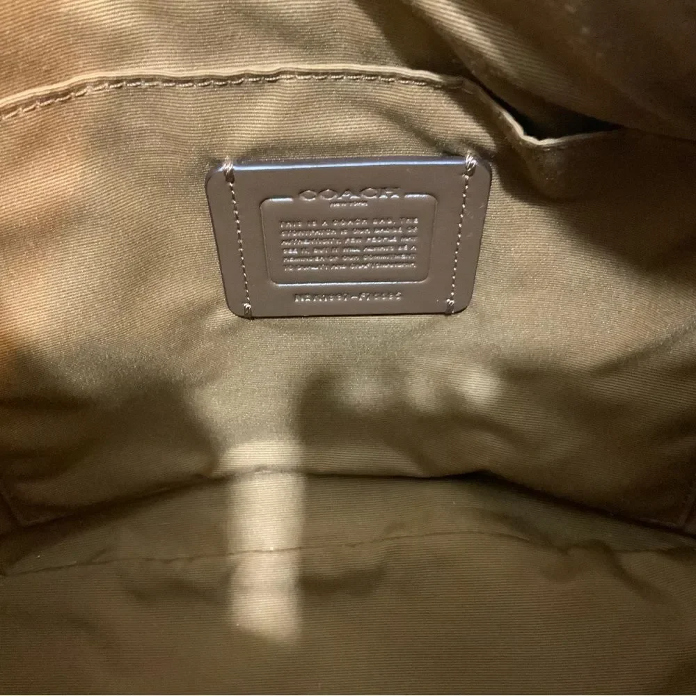 COACH F76695 JES HOBO brown Refined Pebble Leather Womens/Shoulder Handbag